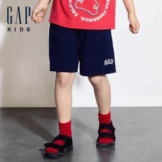 Gap 兒童裝 Logo鬆緊短褲(1-14歲)-海軍藍(466674)