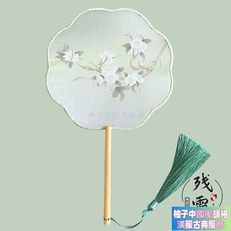 台灣熱銷⚡ 古風扇子 復古扇子 中國風團扇 漢服配飾 半透明長柄 舞蹈扇 攝影配飾 中國風 禮品宮廷風扇子 演出扇子 | 蝦皮購物