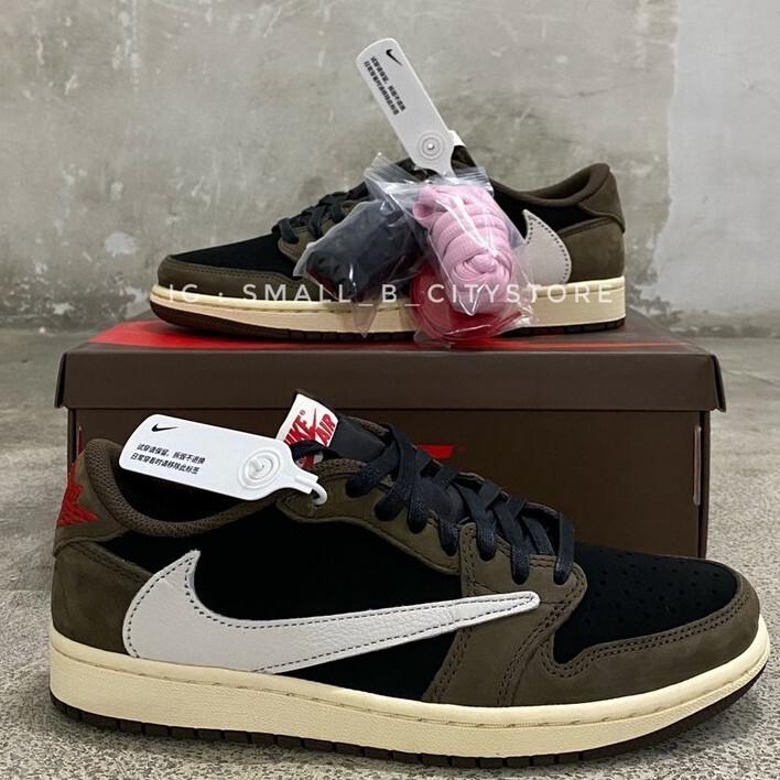 【正品】Travis Scott x Air Jordan 1 Low CQ4277-001 OG 倒勾 | 蝦皮購物