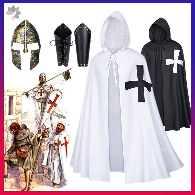🔥新品🔥萬圣節 十字軍披風 中世紀圣殿騎士團cosplay角色扮演 斗篷 萬聖節服裝 表演服 演出服 | 蝦皮購物