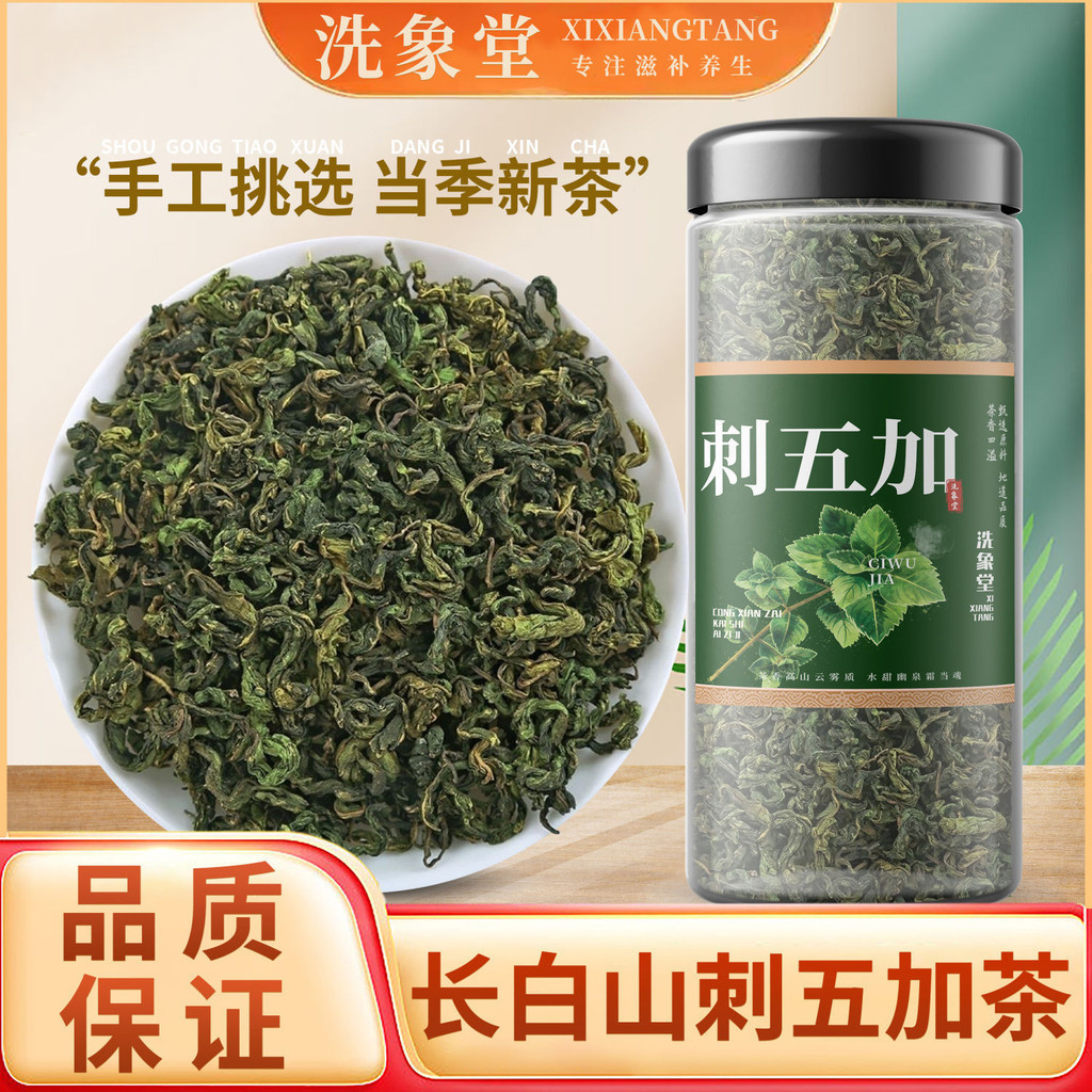 【洗象堂】刺五加茶葉新鮮干貨無熏硫嫩葉東北安睡眠 | 蝦皮購物