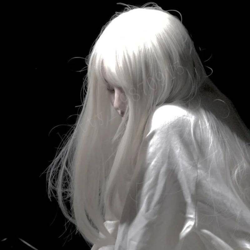 Lolita假髮主播女團Lisa長直髮甜美可愛淺白金色自然JK網紅全頭套 | 蝦皮購物