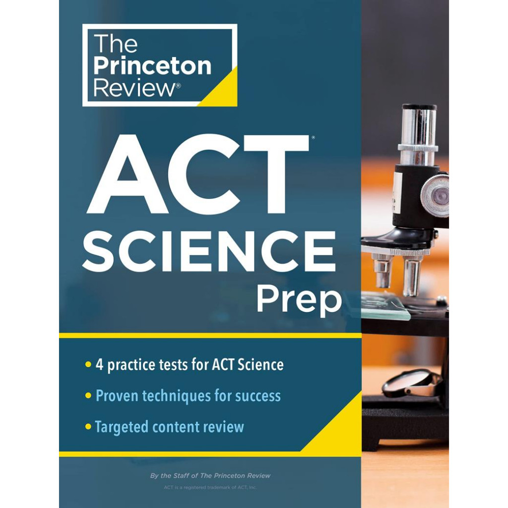 【ACT大學入學考試】Princeton Review ACT Science Prep: 4 Practice Tests + Review ...