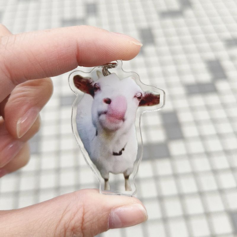 【huh貓&吐舌羊鑰匙圈】🐐新一代迷因霸主 迷因meme吊飾掛件 惡搞梗圖表情包 網紅抖音貓貓動物卯咪山羊 生日交換蛤貓 | 蝦皮購物