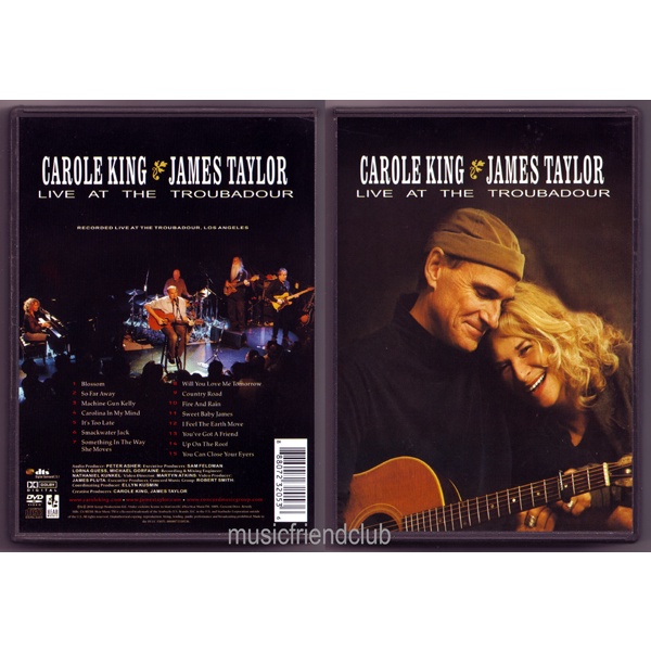 Carole king and james taylor live at the troubadour dvd 