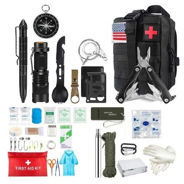 Survival First Aid Kit Molle Pouch Outdoor Gear Emergency Ki | 蝦皮購物