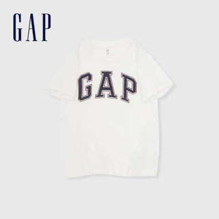 Gap 男童裝 Logo純棉圓領短袖T恤-白色(890588)