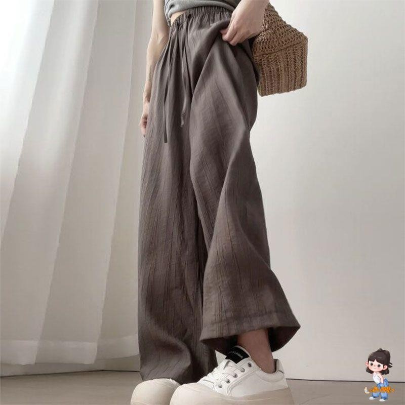 春夏輕薄高腰柔軟褲
