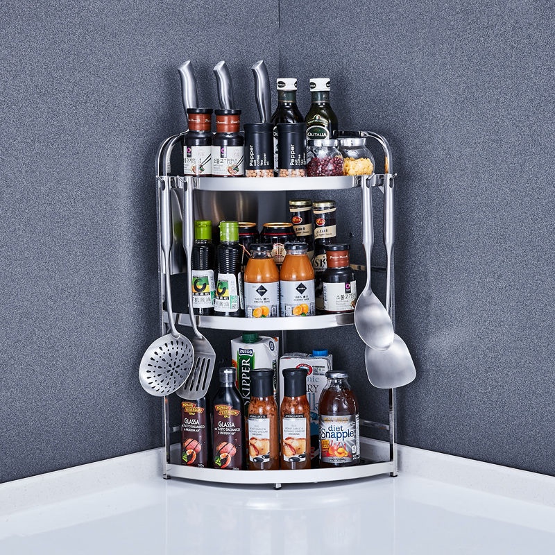 304 Stainless Steel Kitchen Triangle Storage Wall Hanging Sp | 蝦皮購物