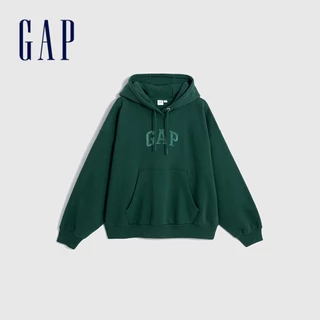 Gap 女裝 Logo帽T 碳素軟磨系列-琉璃綠(805282)