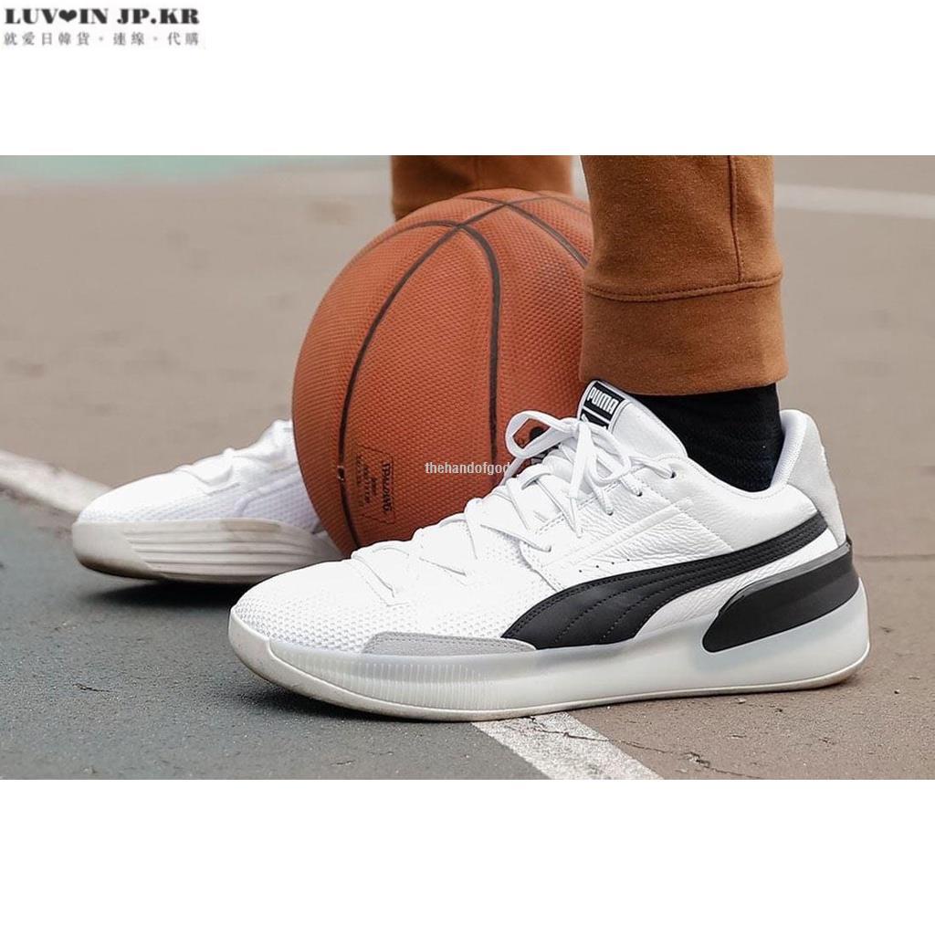 Puma Clyde Hardwood Basketball Shoes 黑白 籃球 19366301休閒運動慢跑鞋 蝦皮購物