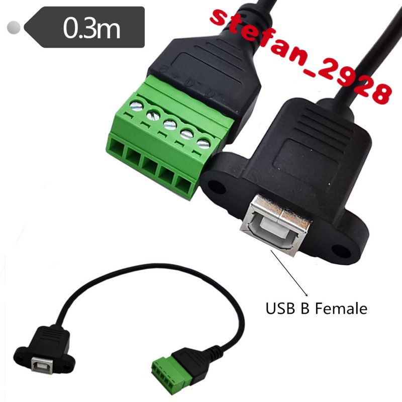 免焊錫USB連接器USB BF B母 綠色免焊端子連接綫0.00 | 蝦皮購物