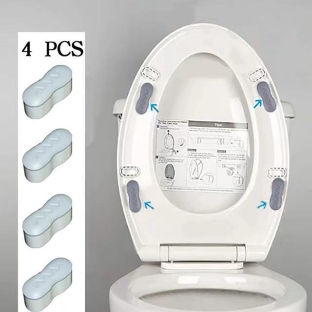 4 Pcs Toilet Seat Bumpers Toilet Seat Cover Lifter Kit with 蝦皮購物