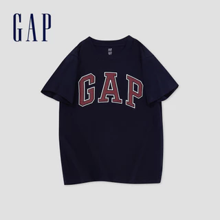 Gap 男童裝 Logo純棉圓領短袖T恤-海軍藍(890588)