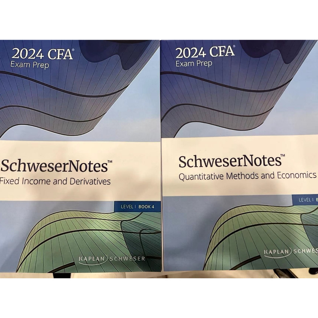 2024版CFA Notes一二三級Schweser Notes教材課後題英文LEVEL 1 2024版CFA Notes一二三級Schweser Notes教材課後題英文LEVEL 1