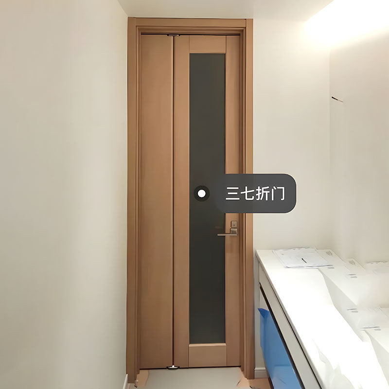 客製化 上門安裝 折疊門無軌道浴室門廚房隱形門衛生間木門厠所門省空間三七折疊門 臥室門 廁所門 客廳門 隔斷門 房間門 | 蝦皮購物