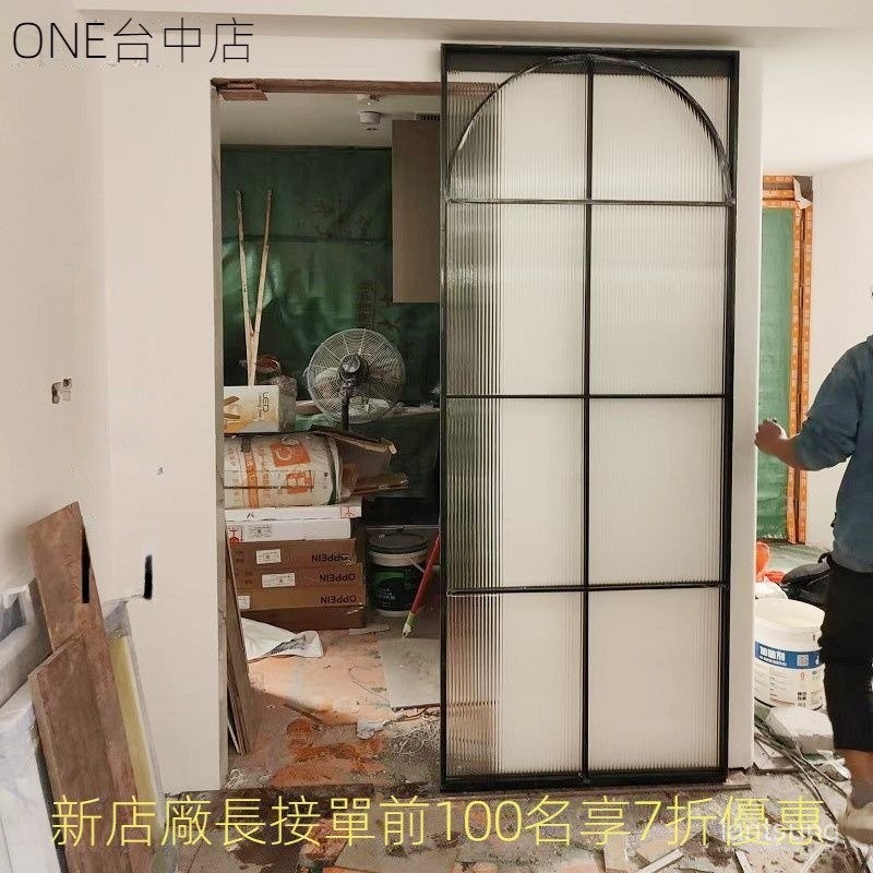 全台可安裝 客製化 移門浴室鈦 幽靈客製化鎂閤金門臺全複古玻璃門無軌法式可安裝門折疊定製衛生間臥室 | 蝦皮購物