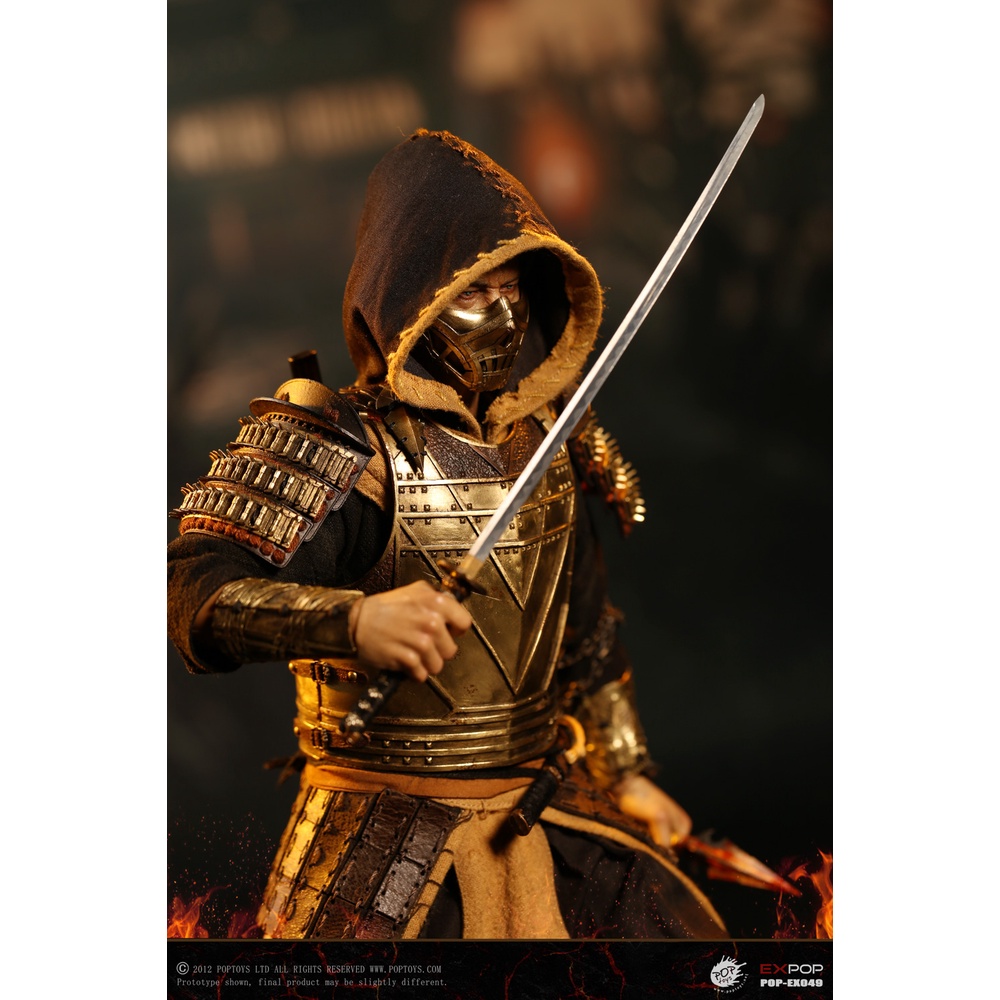 朝暮間POPTOYS 1/6 EX049 地獄使者Scorpion 毒蝎武士銅甲再版現貨