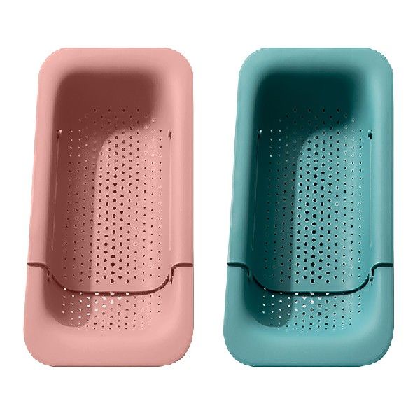 Sink Drain Basket Portable Dishes Fine Mesh Strainer Rack 蝦皮購物