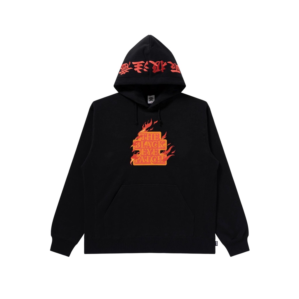 black eye patch HWC FLAME LOGO HOODIE 【公式通販】