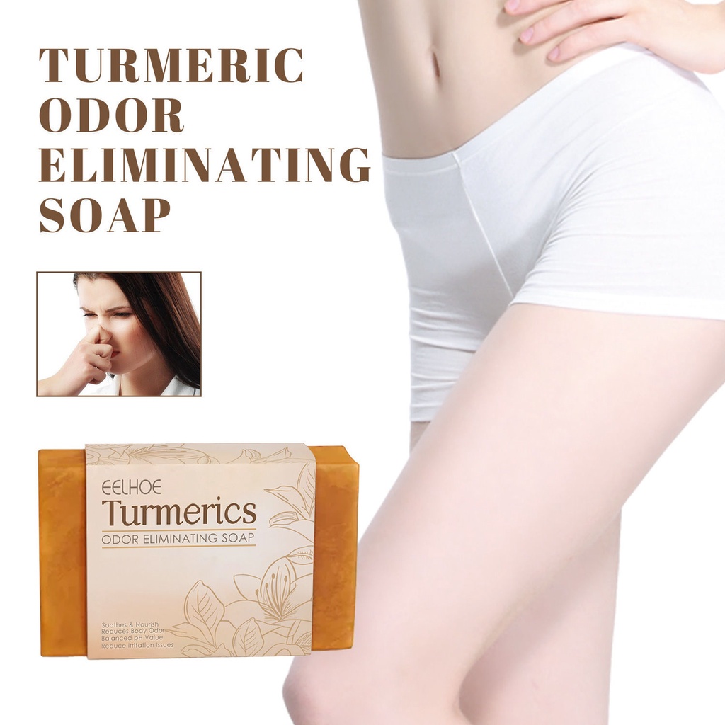 Eelhoe Turmeric Cleaning Soap Moisturizing Skin Female Body 蝦皮購物 8167