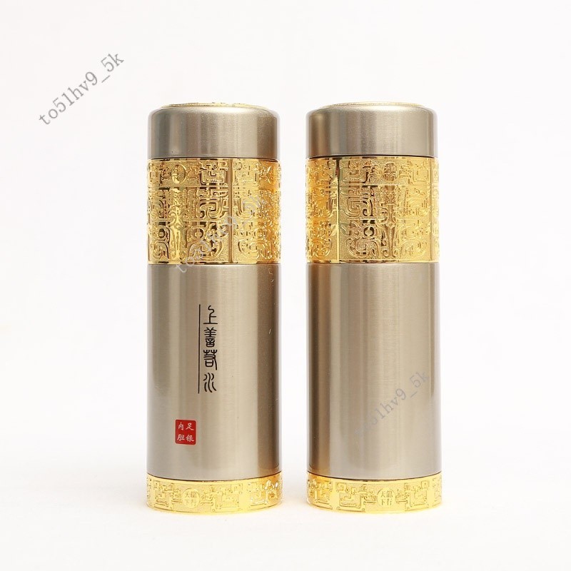 商務禮品】S999純銀杯銀水杯銀杯子泡茶保溫杯男女士辦公杯寬口保溫杯