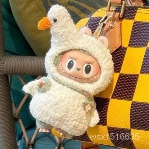 僅售衣服】15cm掛件盲盒拉佈佈娃衣Labubu公仔衣服白天鵝三件套 | 蝦皮購物