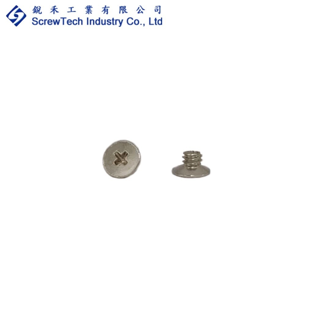 【銳禾】工廠直營 M2x2 沉頭/皿頭 十字槽 機械牙 鍍鎳 100入 特殊螺絲 FAM0200200A | 蝦皮購物
