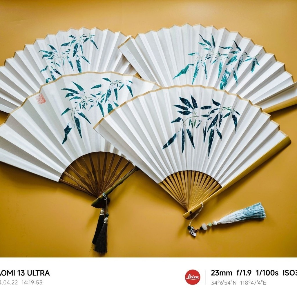 手扇 扇子 手繪宣紙竹扇玉竹 折扇 沈蘭舟古風同款漢服手持扇將進酒人渣反派 | 蝦皮購物