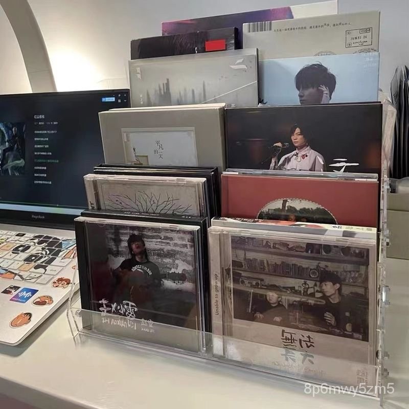 cd收納架專輯漫畵光碟dvd整理盒碟片保護收藏架創意階梯展示架 CD CD收納 置物架 收納 黑膠唱片收納架 CD展示架 | 蝦皮購物