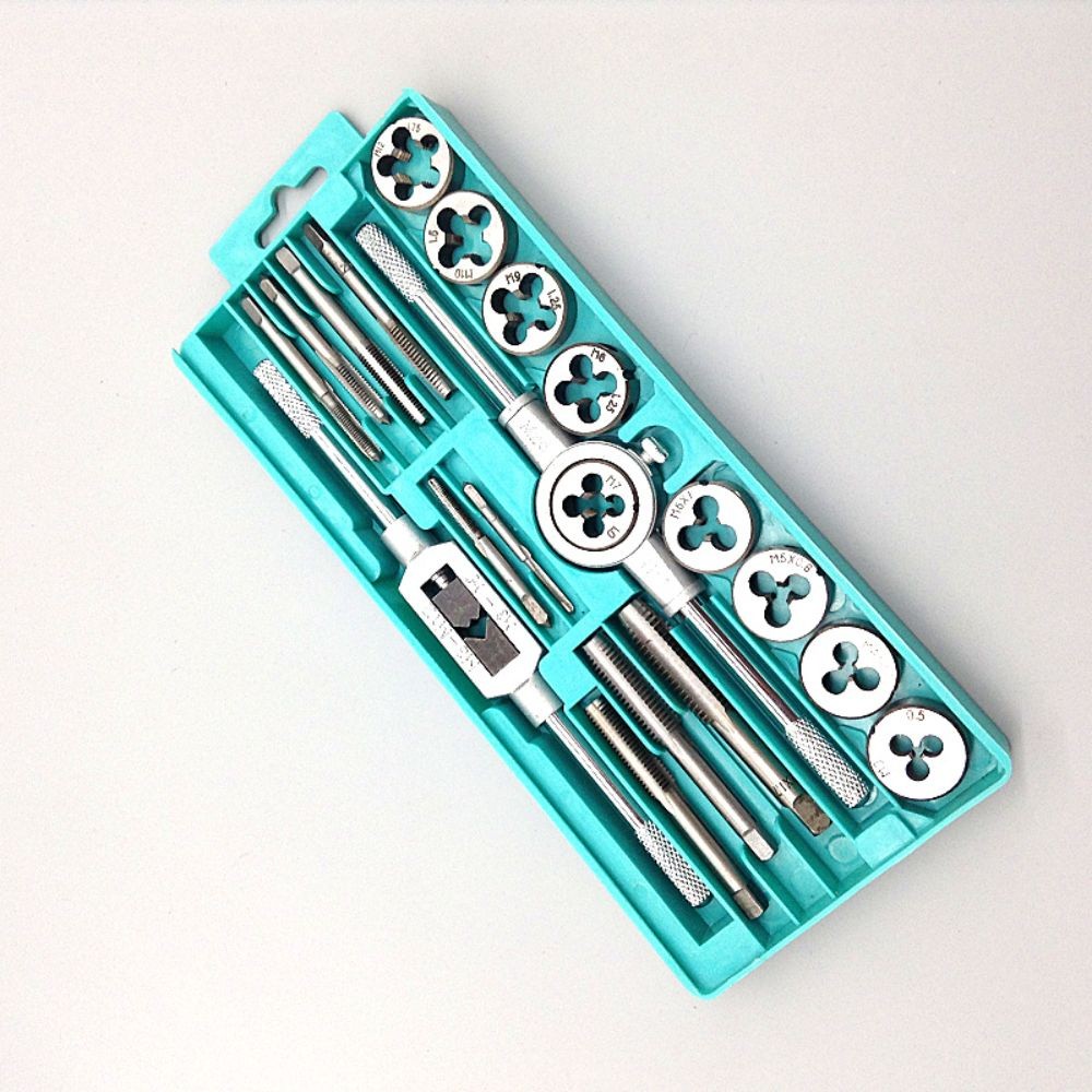 12/20pcs Tap And Die Set Tap Wrench Die Handle Screw Thread | 蝦皮購物