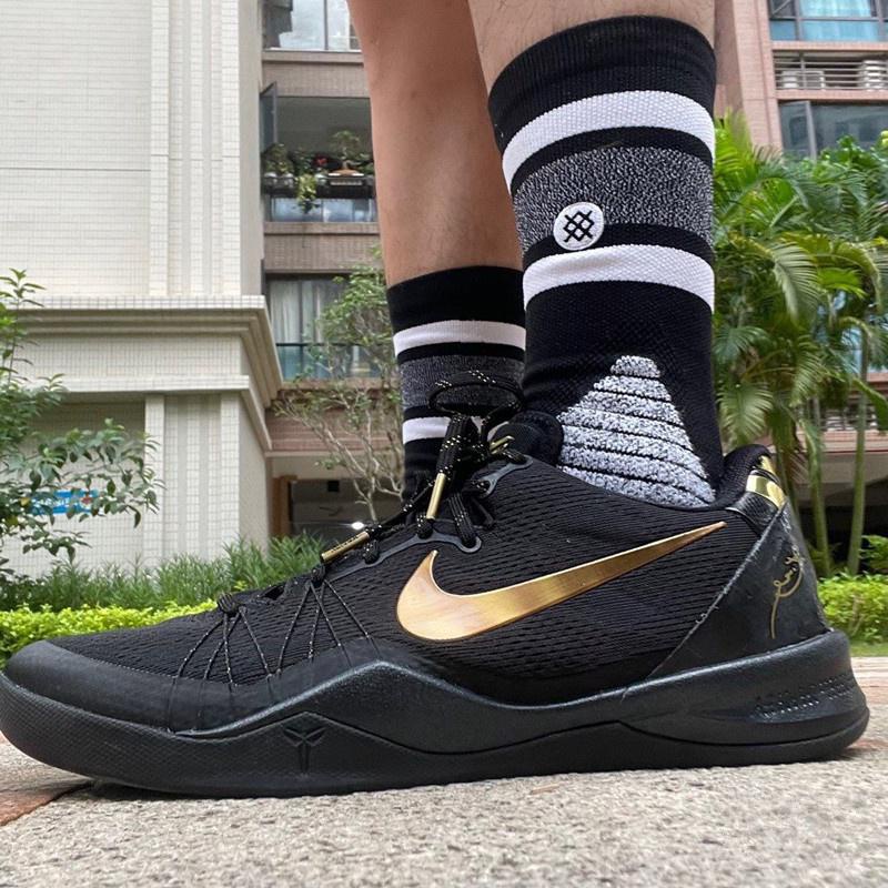 Kobe 8 elite black sale and gold