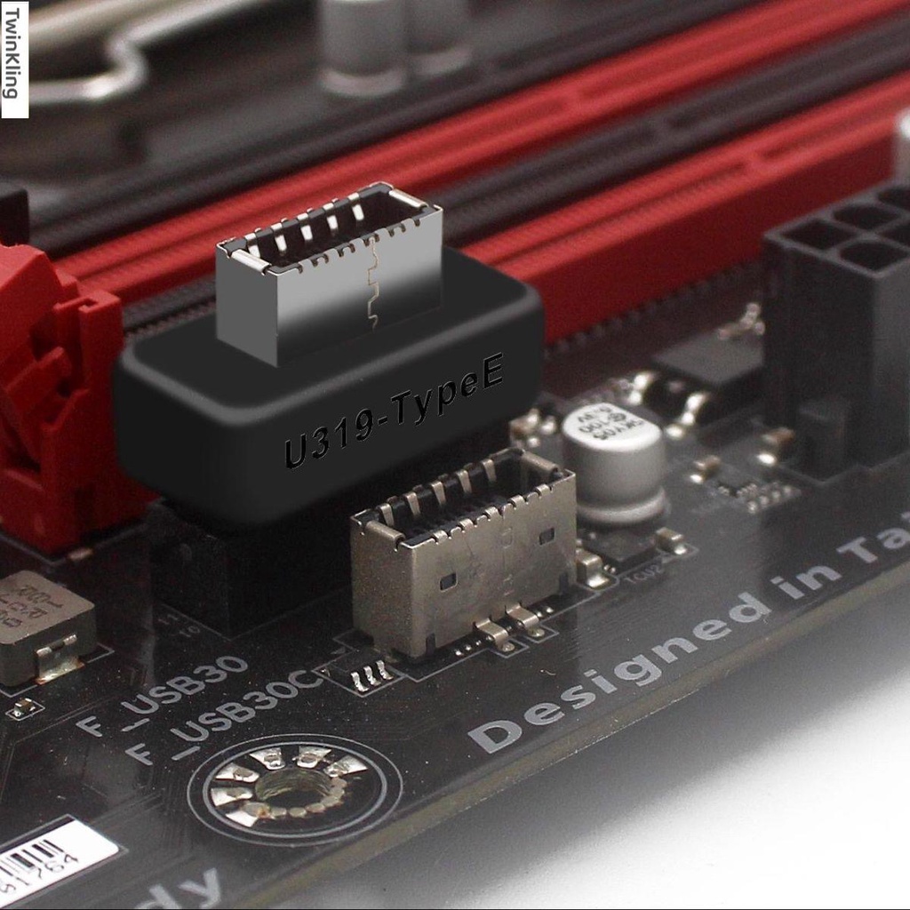 主板USB3 19P20P轉TYPE-E轉接頭機箱前置TYPEC插線端口一體成型 | 蝦皮購物