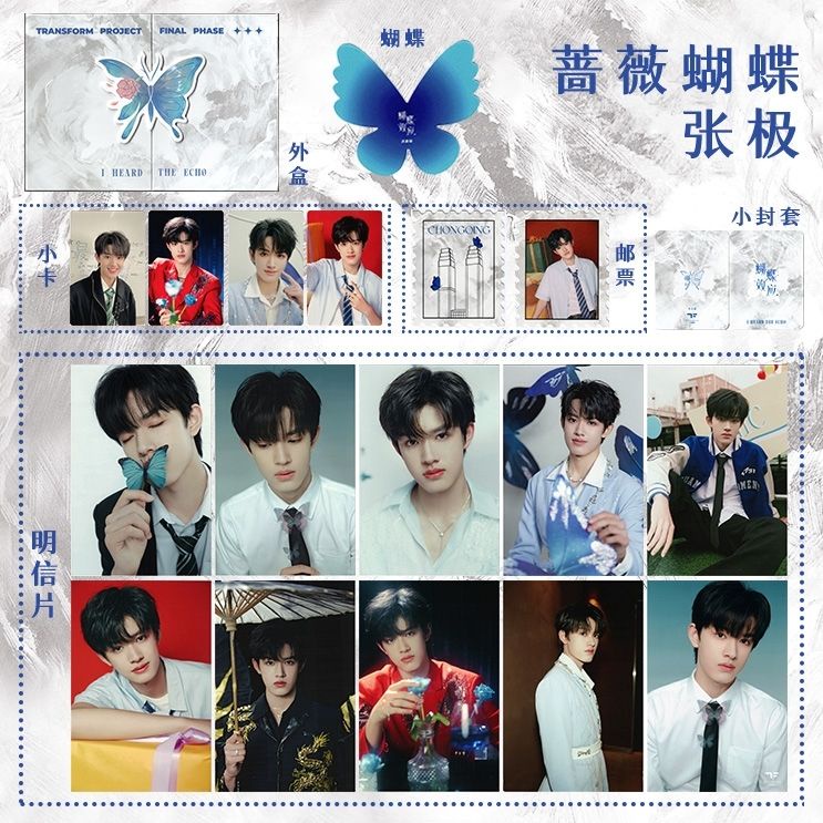 TF家族 三代 张极 场周 b款 蝴蝶效应 特典 トレカセット TF家族三代蝴蝶效应全套单人款蝴蝶效应周边张极张泽禹张峻豪左航