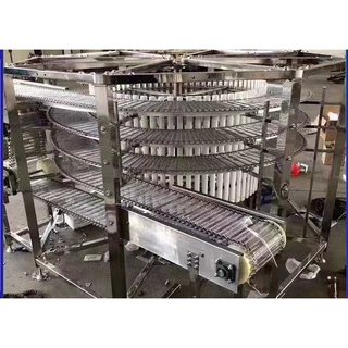 不銹鋼網帶螺旋輸送機耐高溫耐低溫轉彎機定制提升機食品級輸送帶