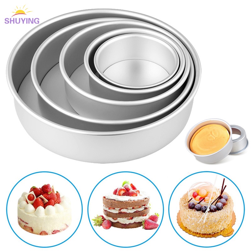 2/4/6/8/10 Inch Cake Mold Aluminium Alloy Round DIY Cakes Pa | 蝦皮購物