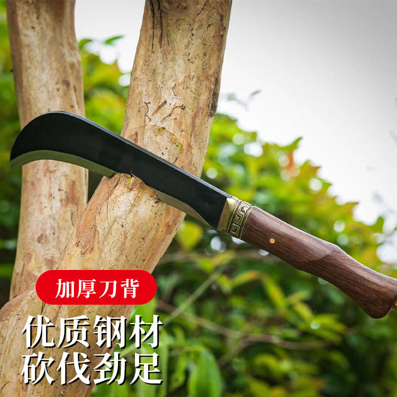 🔥店長推薦🔥龍泉老式柴刀一體錳鋼手工鍛打砍柴刀戶外開路砍樹砍山刀農用彎刀 | 蝦皮購物