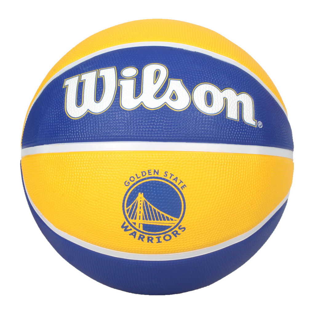 WILSON NBA隊徽系列21 勇士隊橡膠籃球#7(室外 7號球 威爾森「WTB1300XBGOL」 藍黃白 | 蝦皮購物
