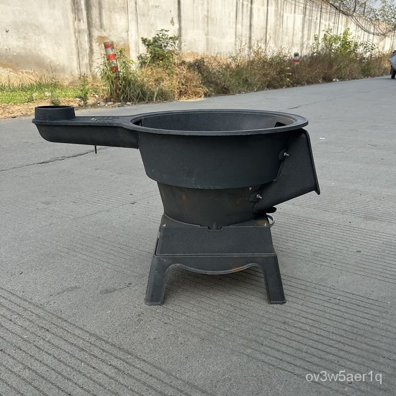 各種型號傳統生鐵鑄鐵加厚柴火爐生鐵灶戶外燒火大鍋臺柴火爐灶柴火爐 