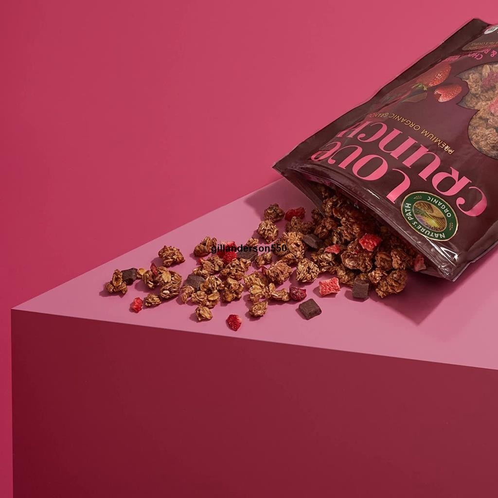 免運 自然之路Nature's Path Crunch草莓漿果黑巧克力有ji即食燕麥片 | 蝦皮購物