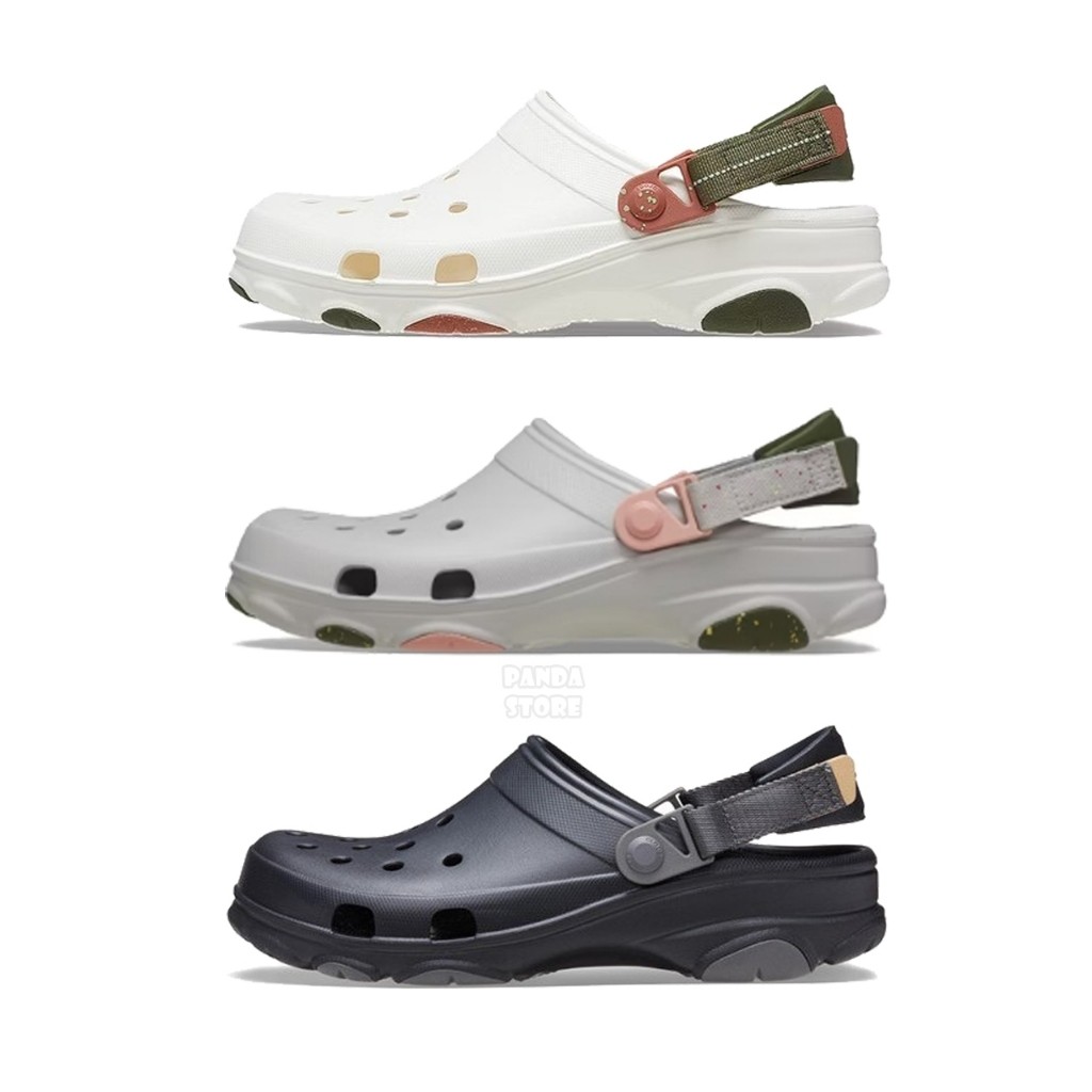CROCS ALL TERRAIN 洞洞鞋 涼鞋 拖鞋 中性 206340-001 黑 0WV 1FS 灰 男女 | 蝦皮購物