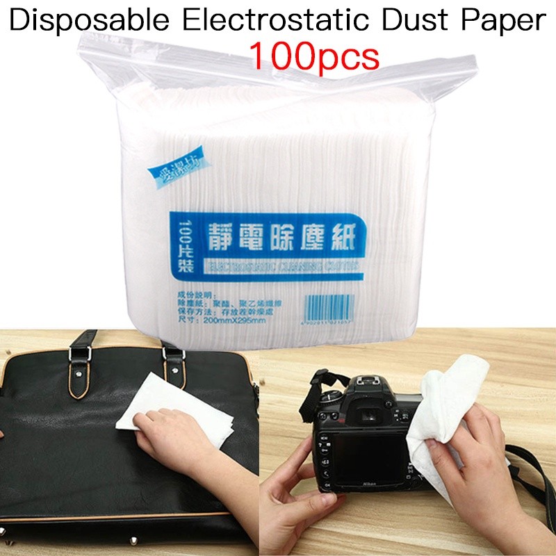 100pcs Disposable Electrostatic Dust Removal Mop Paper Home | 蝦皮購物