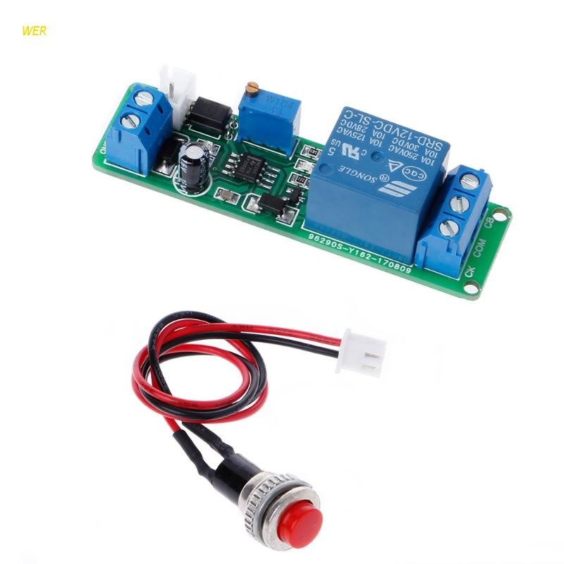 DC 12V Timing Timer Delay Turn OFF Switch Relay Module 1~10s | 蝦皮購物