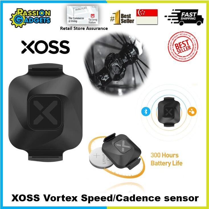 XOSS Vortex Speed Cadence Sensor Dual Sensor Wireless IPX7 W | 蝦皮購物