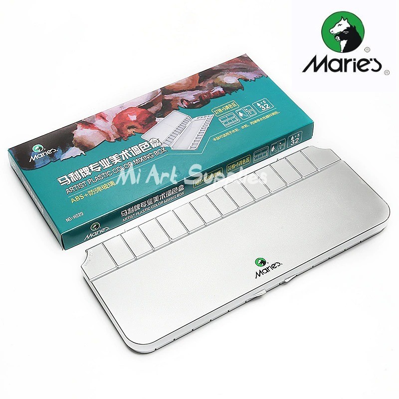 32+5 Wells Artist Foldable Plastic Palette Colour Mixing Box | 蝦皮購物
