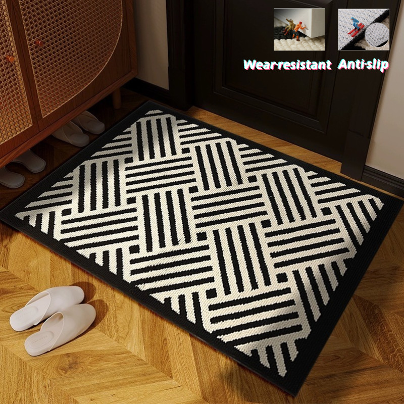 Door mat,American simple pattern, polypropylene material, si | 蝦皮購物