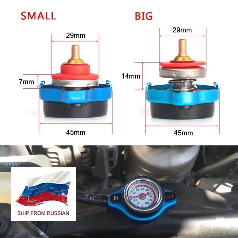 Universal Car Radiator Cap Car Thermostatic Gauge Radiator C | 蝦皮購物