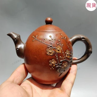宜興  紫砂壷 周桂珍梅花壺  工芸品 美術品 置物 宜興 紫砂壷 周桂珍梅花壺 工芸品 美術品 置物