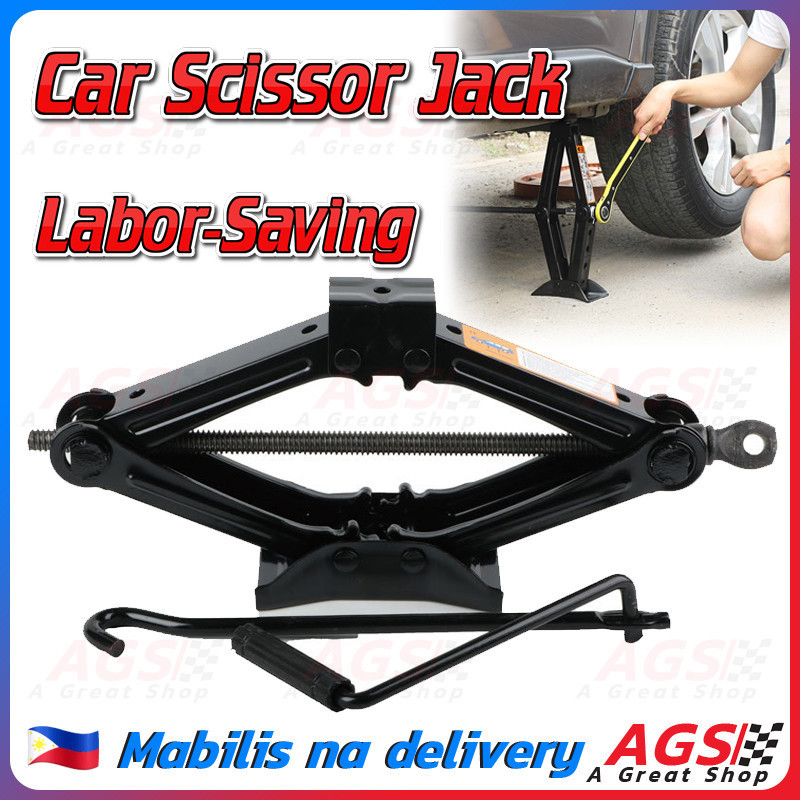 1T Jack for Car Auto Labor Saving Jack Scissor Jack Rocker C | 蝦皮購物