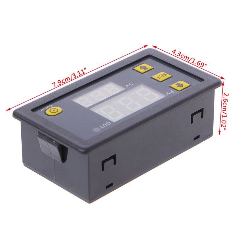 Timer Delay Relay Module Dual Digital LED Display Time Switc | 蝦皮購物